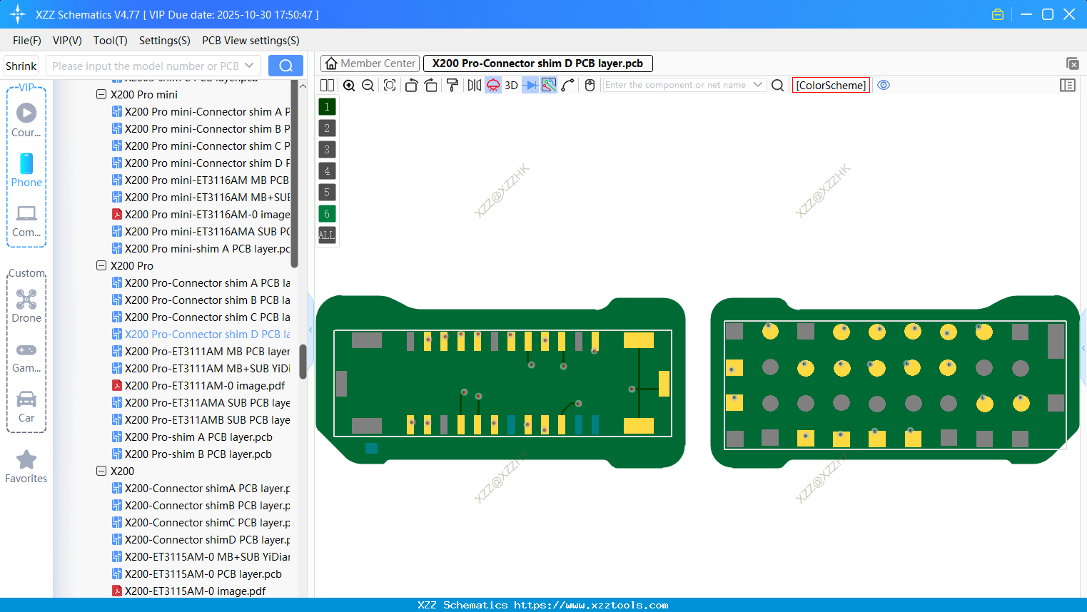 VIVO X200 Pro-Connector Shim D PCB Layer